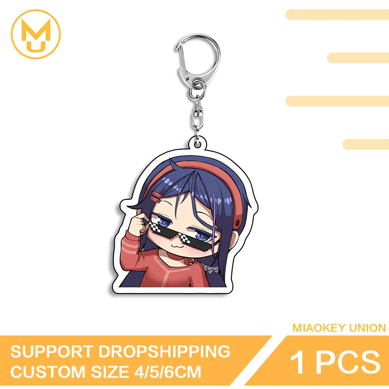 Mita Kawaii Double Sided Acrylic Keyring Charming Personality Innovative Hot Selling Customizable Unique Key Holder Accessory