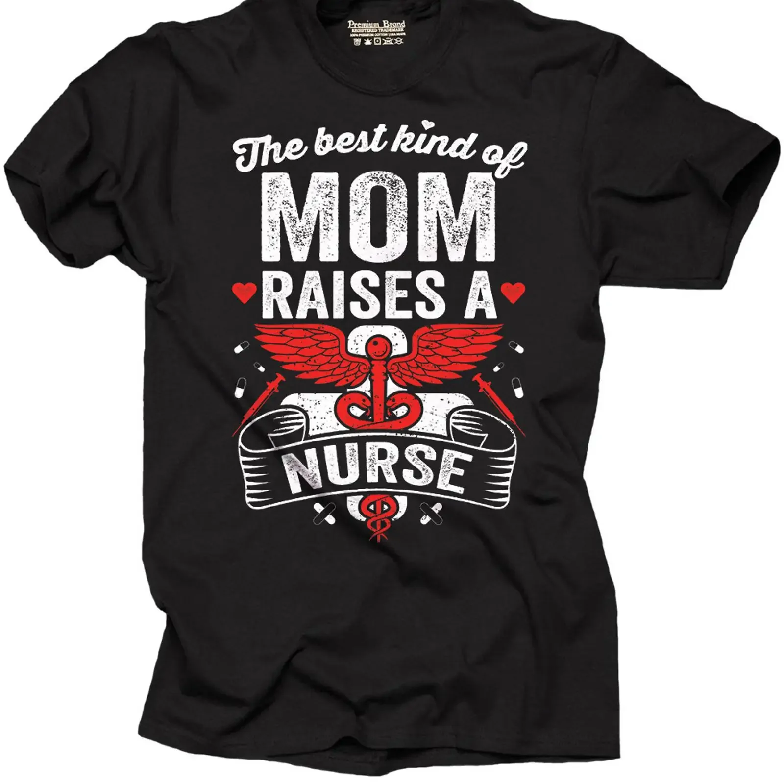 Best Kind of Mom raises a Nurse for Nurse's MD T shirt Profession vintage Washed designer clothes Casual graphic fashion
