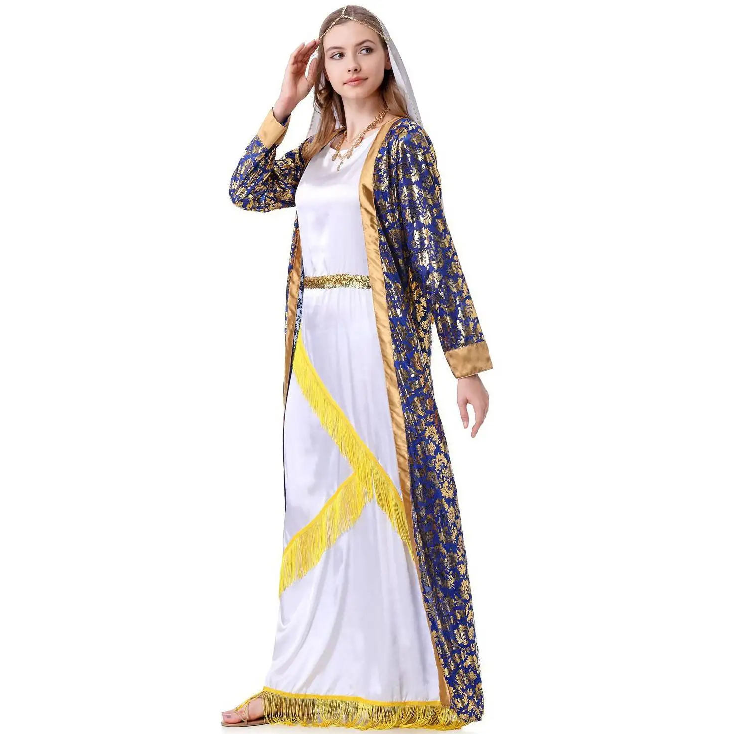 Halloween Godd Dubai S Queen Lange Robe Mittelalterliches Spielkostüm Bühnenaufführung Traditionelle chinesische ethnische Frauen...