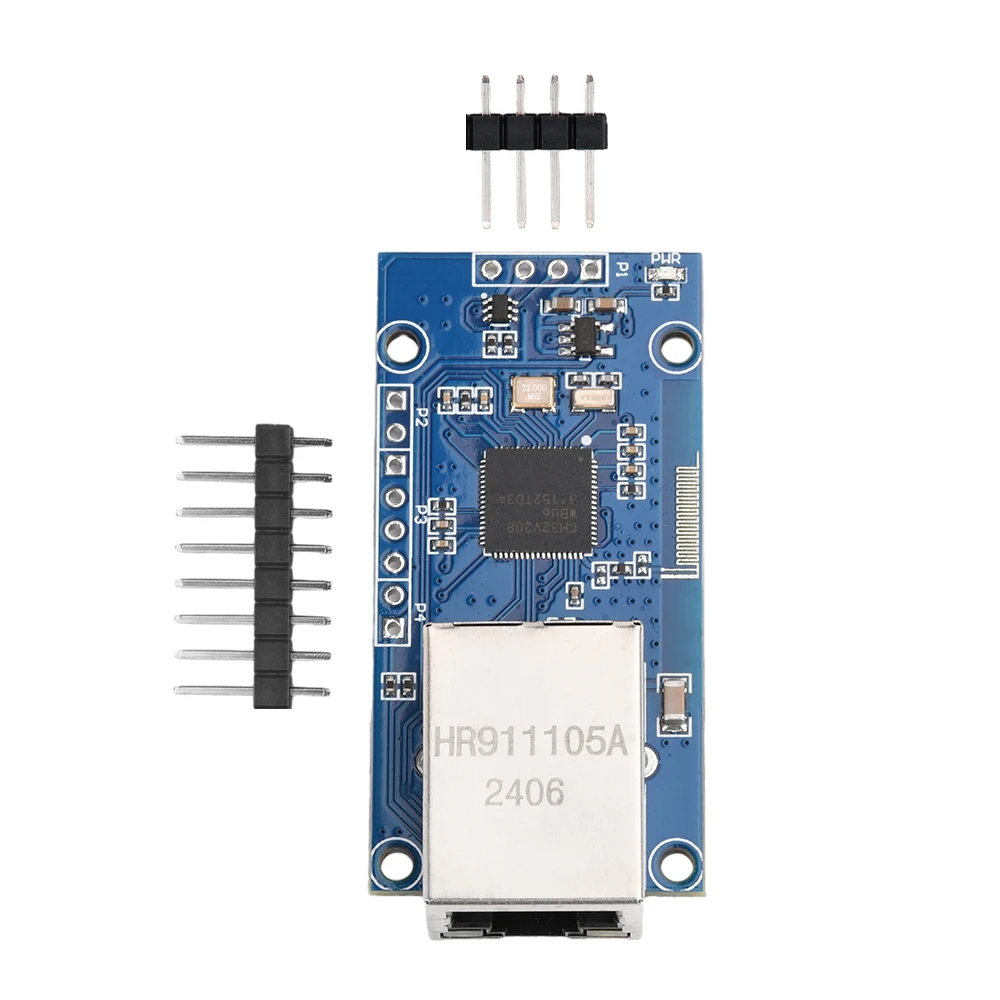 CH32V208 Serial to Ethernet Module TTL Network Transparent Transmission Development Board