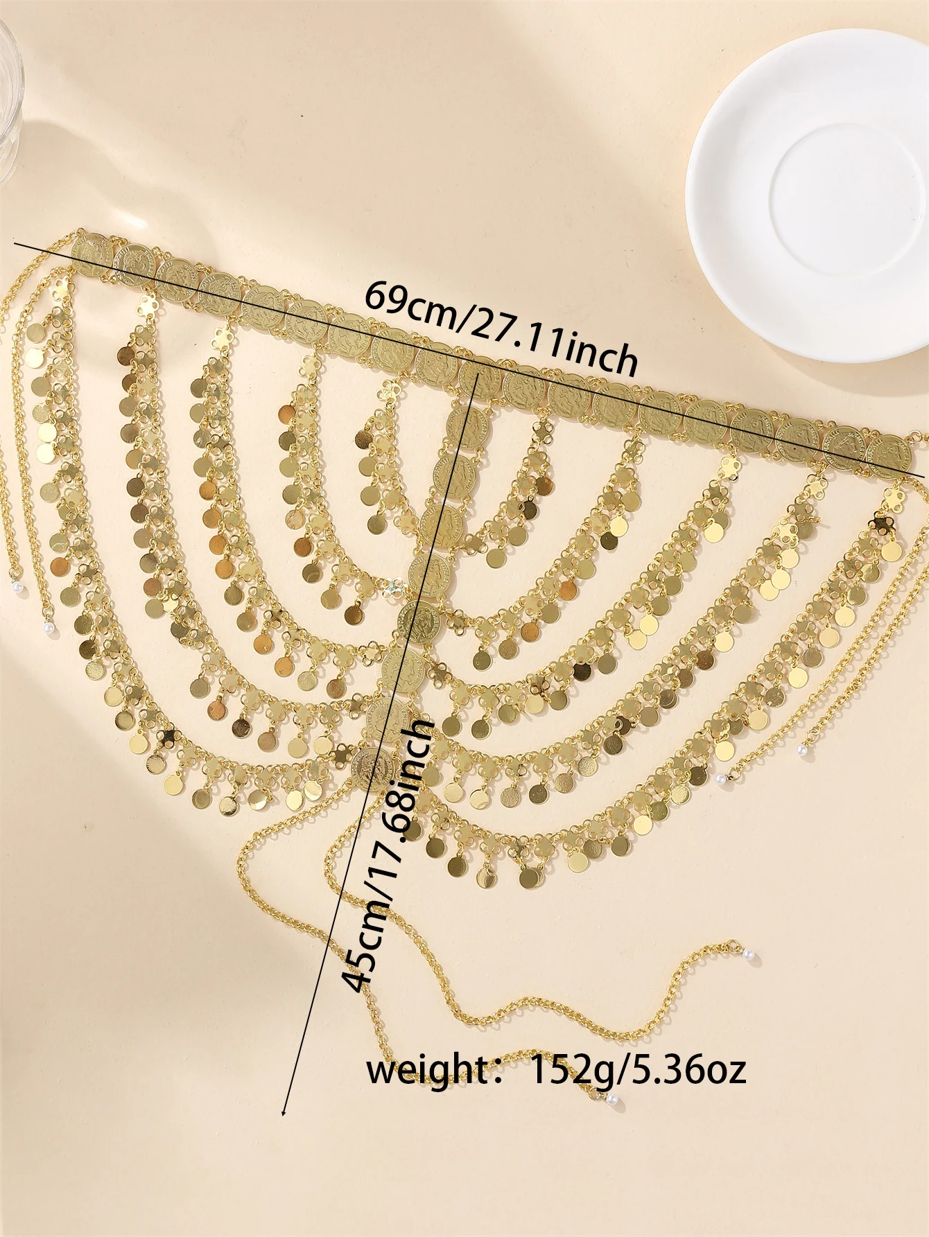 1Fashion Head Chain For Arab Women Palace Retro Style Bridal Headwear Traditional Festival Clothing Accessory Holiday Gift view 6