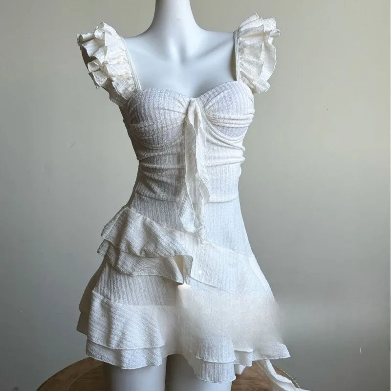 

Advanced Texture Vacation Pure One-piece Swimsuit Conservative Meat Covering and Slimming Hot Spring Swimsuit