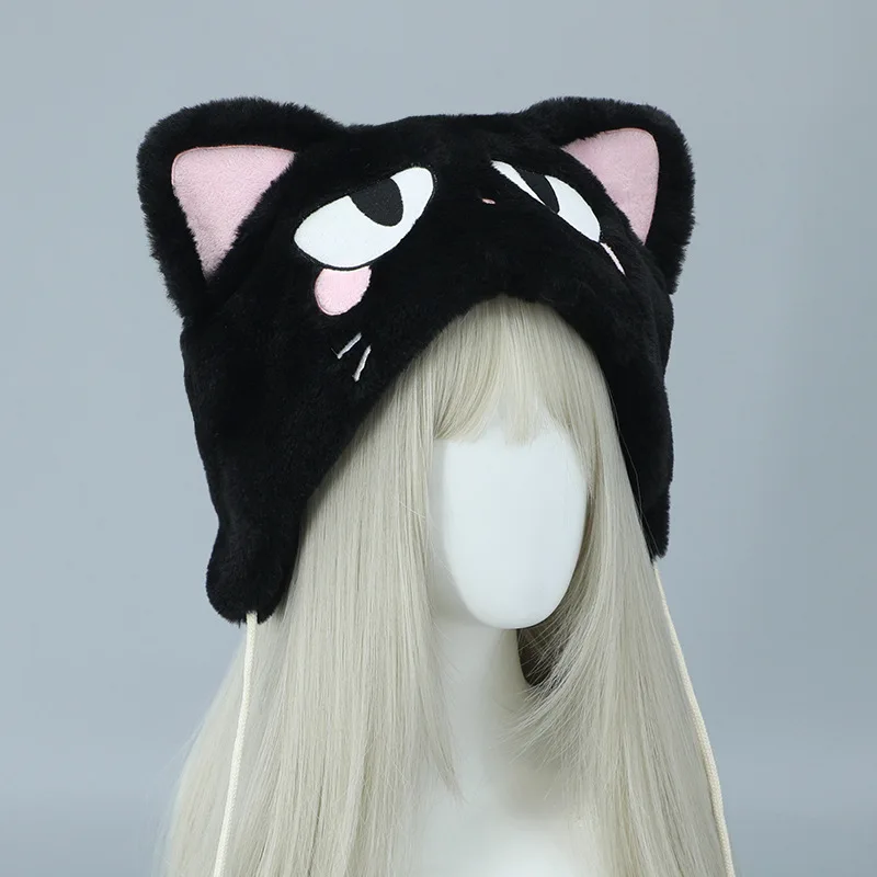 AniLV Anime Mob Psycho 100 Kageyama Shigeo Mob Cat Hat Winter Plush Warm Cute Cats Paw Cap Cosplay