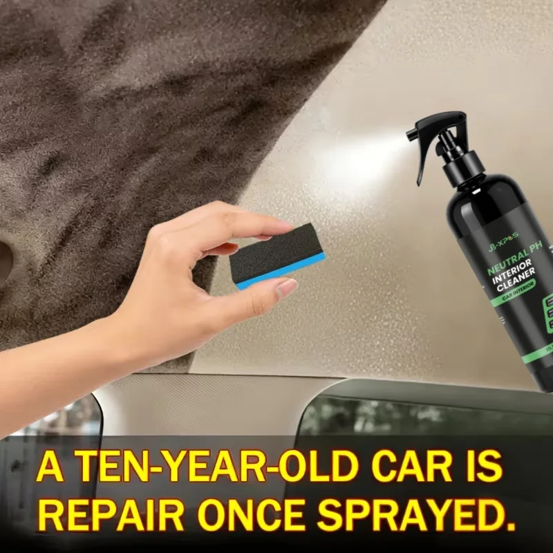 Car Interior Cleaner, Eliminate Dirt Grease Stains On Seats Dashboard Leather Fabric, Gentle On Auto Interior Surfaces YT0210