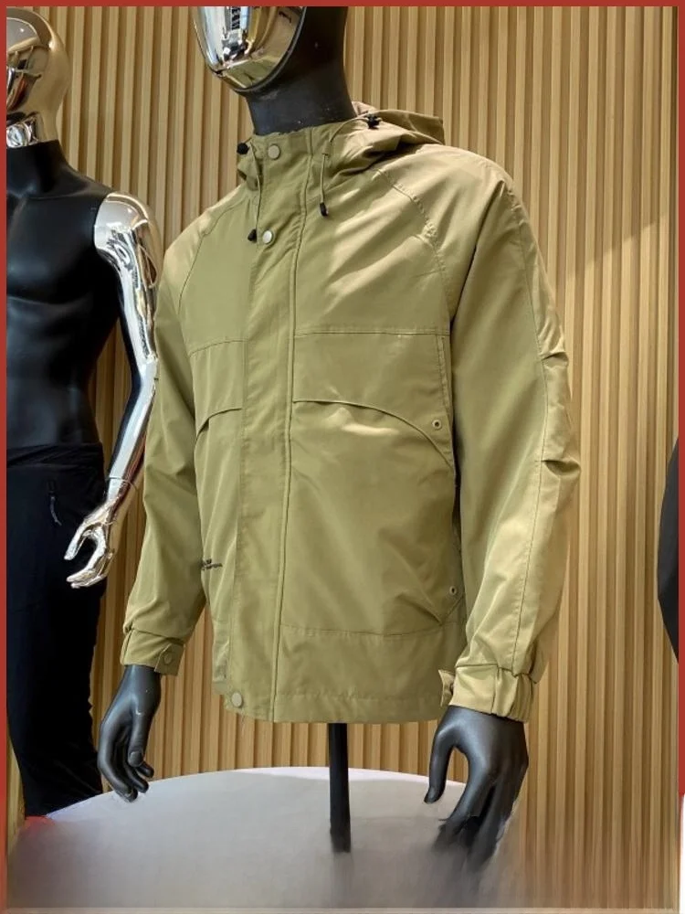 

Мужская модная повседневная рабочая майка с капюшоном из полиэфирного волокна Outdoor Mountain Series 3D, длинная молния све