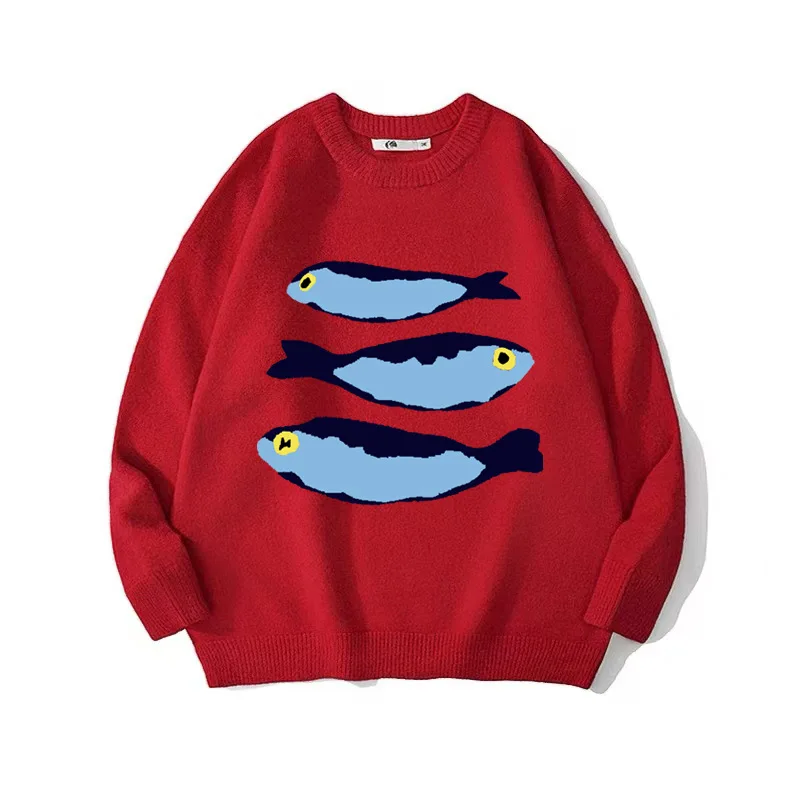 

New Dopamine Knit Sweater Women Loose Pullover Long Sleeve Warm Lazy Style Fashion Top Winter Clothing