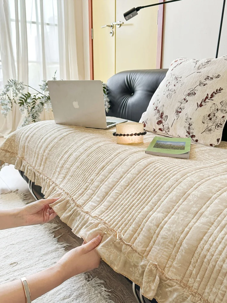 

Чехол для дивана Mlife из 100% хлопка, утолщенный, универсальный, противоскользящий, в скандинавском стиле, домашний текстиль