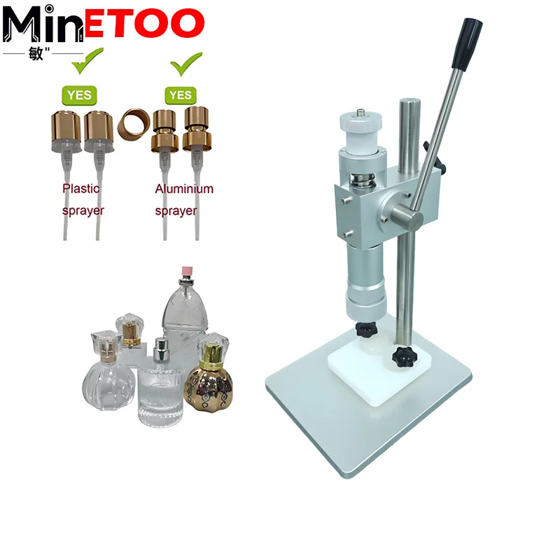 Full Range Manual Small Perfume Bottle Filling Crimping Machine for Perfume Bottle Sealing Production