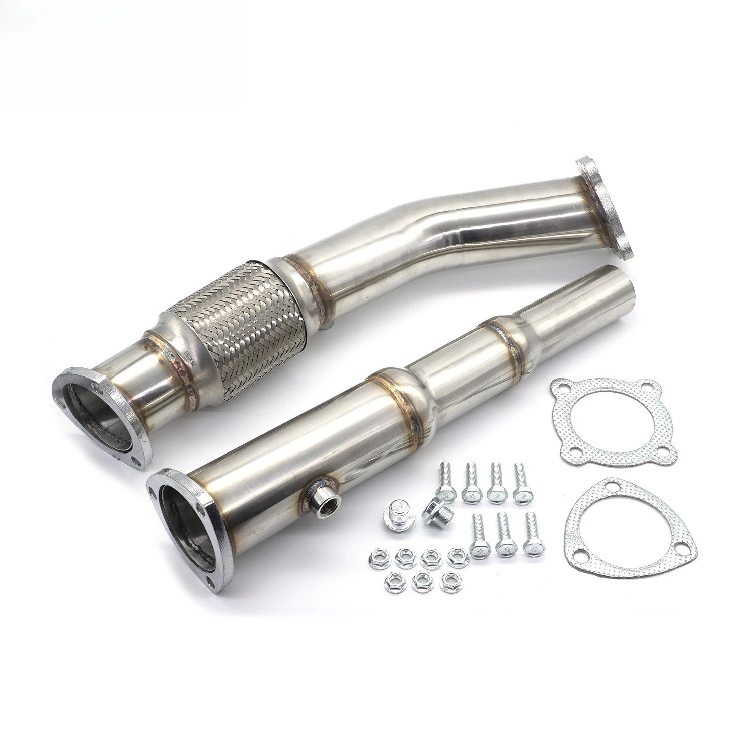 Stainless Steel Exhaust Manifold Downpipe High Flow Replacement Pipe for Golf MK4 GTI EA888 A3 Engine Modification