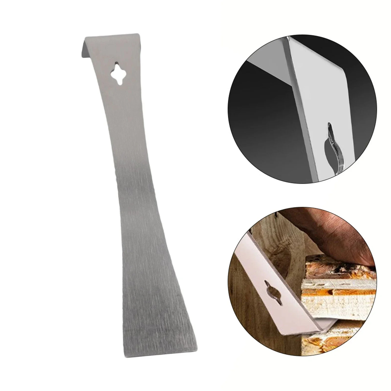 1pc Pry Bar 3 In 1 Scraper Stainless Steel Crowbar Staple Remover Metal Scraper Blade Woodworking Tools Hand Tool