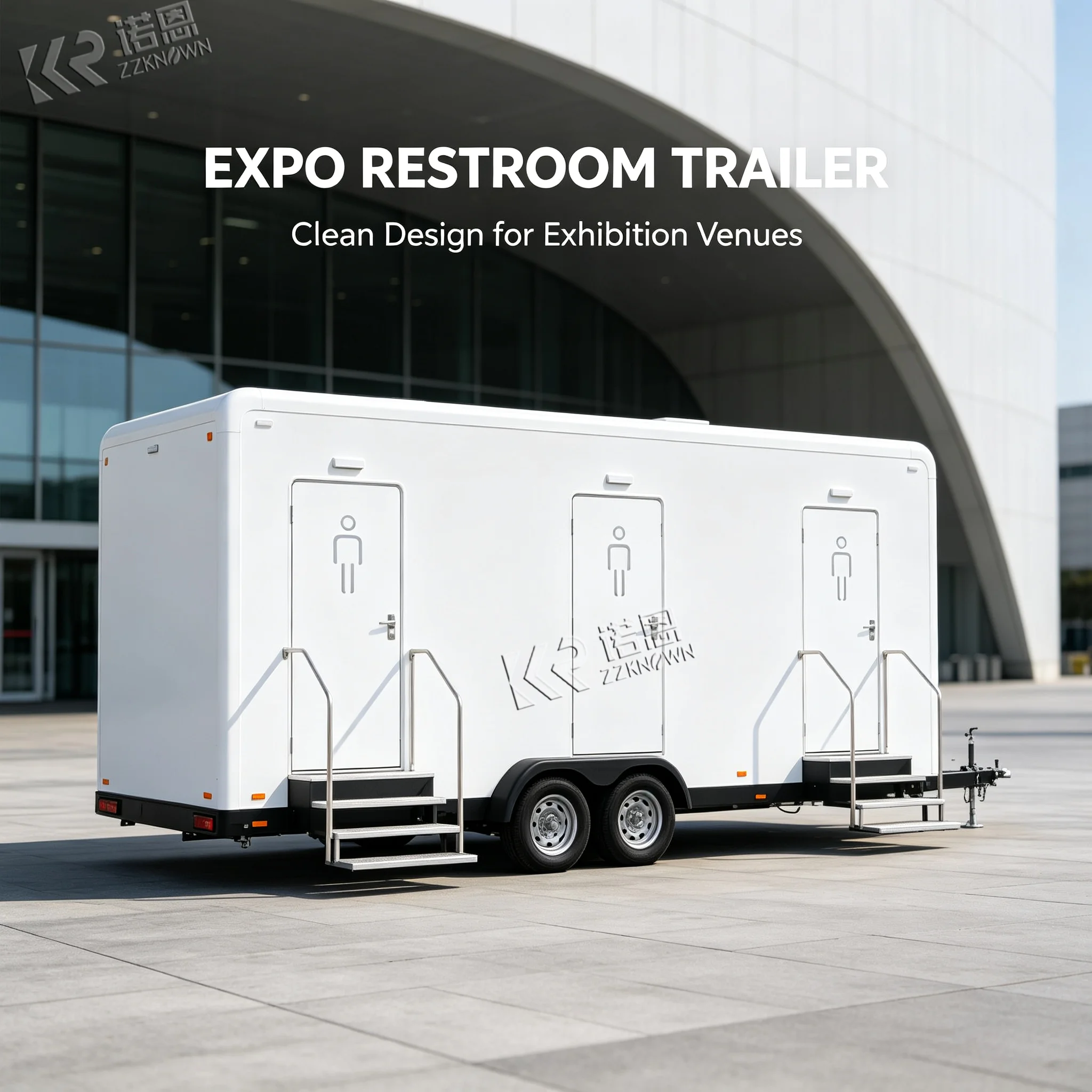 Australia Event Toilet Trailer Portable Bathroom Trailer 2 Stall Mobile Restroom Trailer for Sale