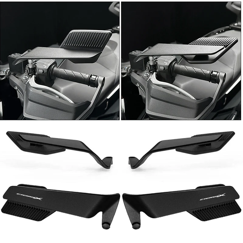 Stealth Adjustable Rearview Mirror Motorcycle Fixed Wing Mirrors For YAMAHA CYGNUSX 125 CYGNUS X 125 SMAX 155 BWS R