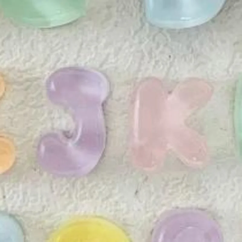 Handmade Mini Letter Charms Cute DIY Phone Cases Hair Clips Shoes Accessories Random Color