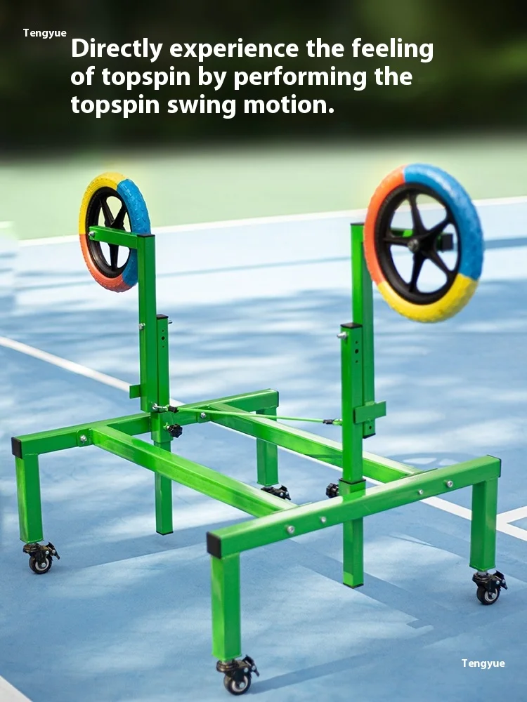 Upper Spin Swing Tennis Wheel Trainer Positive Reverse Manuelle Fixierungsausrüstung für Tennistraining