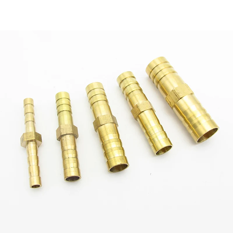 4mm 5mm 6mm 8mm 10mm 12mm 14mm 16mm 19mm 25mm Hose Barb Brass Barbed Straight Elbow Tee Y 2 3 4 Way Pipe Fitting Connector