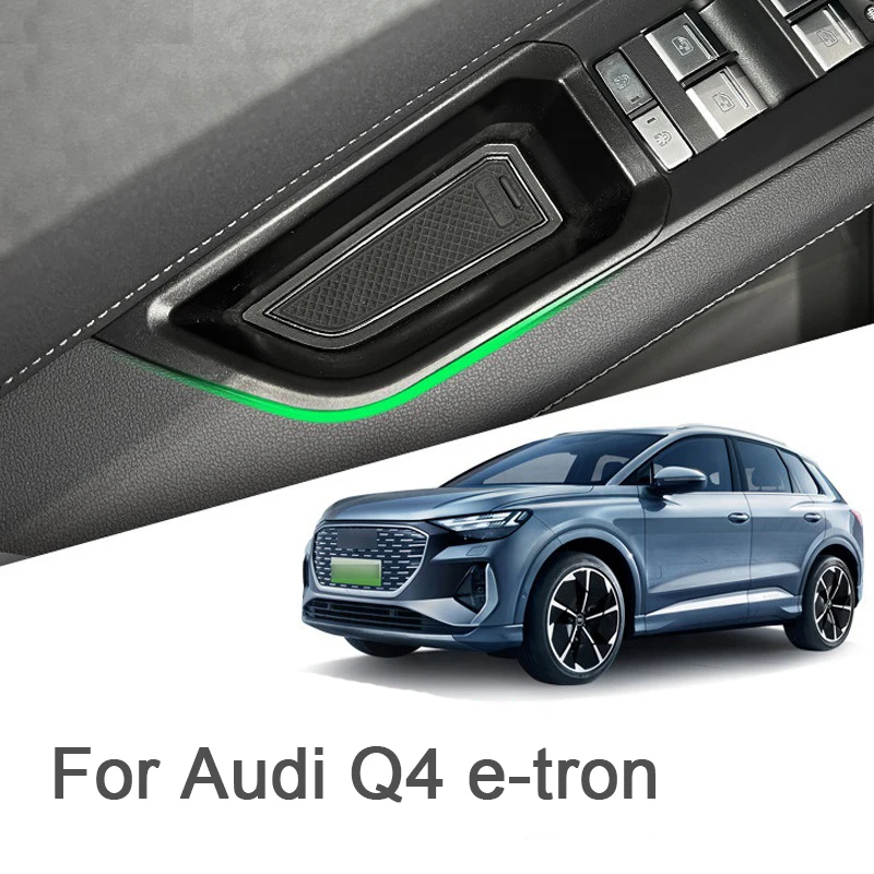 

4 шт. для Audi Q4 e-tron газовая дверная ручка ящик для хранения передняя и задняя автомобильная специальная ручка ведро для хранения аксессуары