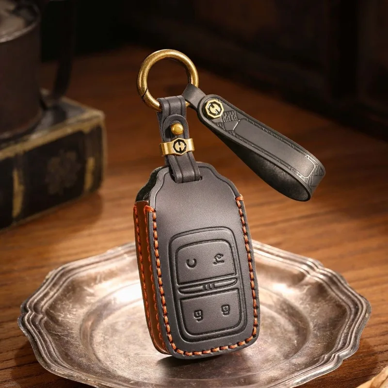 

For Chery JETOUR G700 Leather key chain bag Special all inclusive car remote control protective case