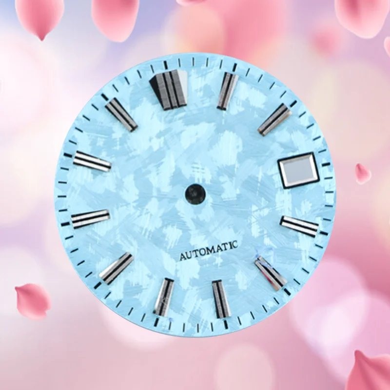 

Ice Blue watch dial NH35 dial GS Multi-Faced Index Classic Watch Face