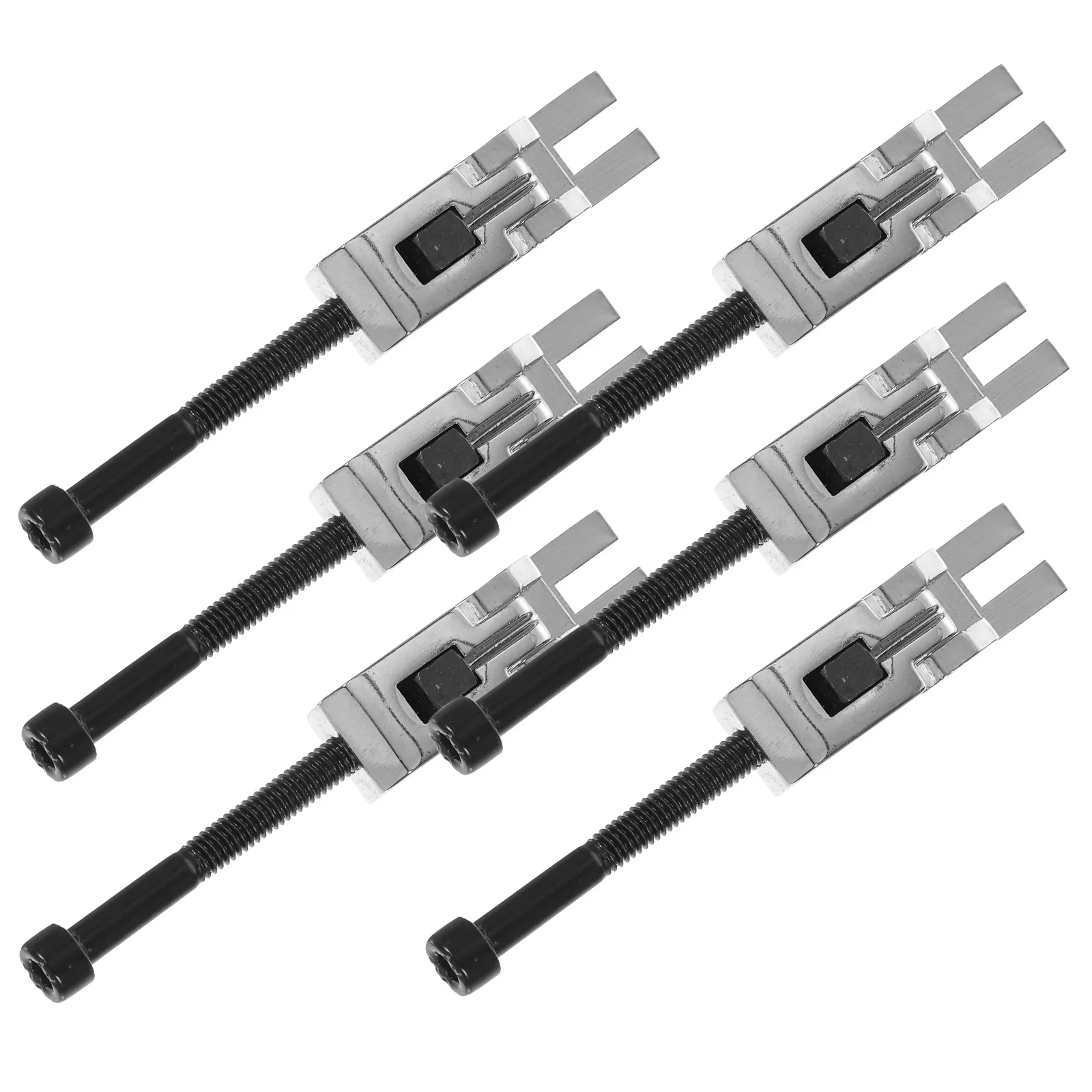 

6 pcs Double Locking Silver Guitar Tremolo Bridge Saddles Metal Replacement Parts For Electric Guitar Durable Stable Tuning