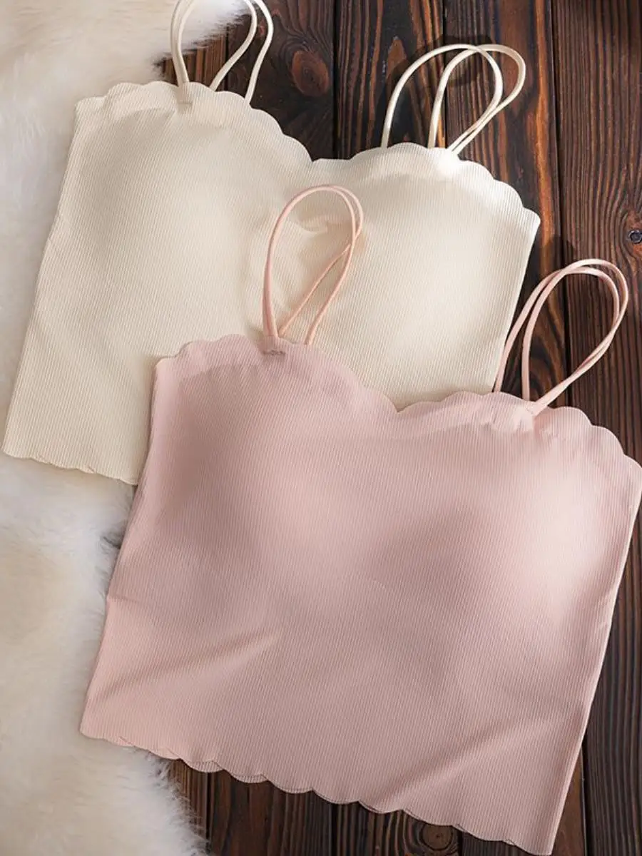 conjunto-de-duas-pecas-feminino-de-verao-top-bralette-sem-costura-em-seda-gelo-com-bojo-e-alcas-integradas-nao-precisa-usar