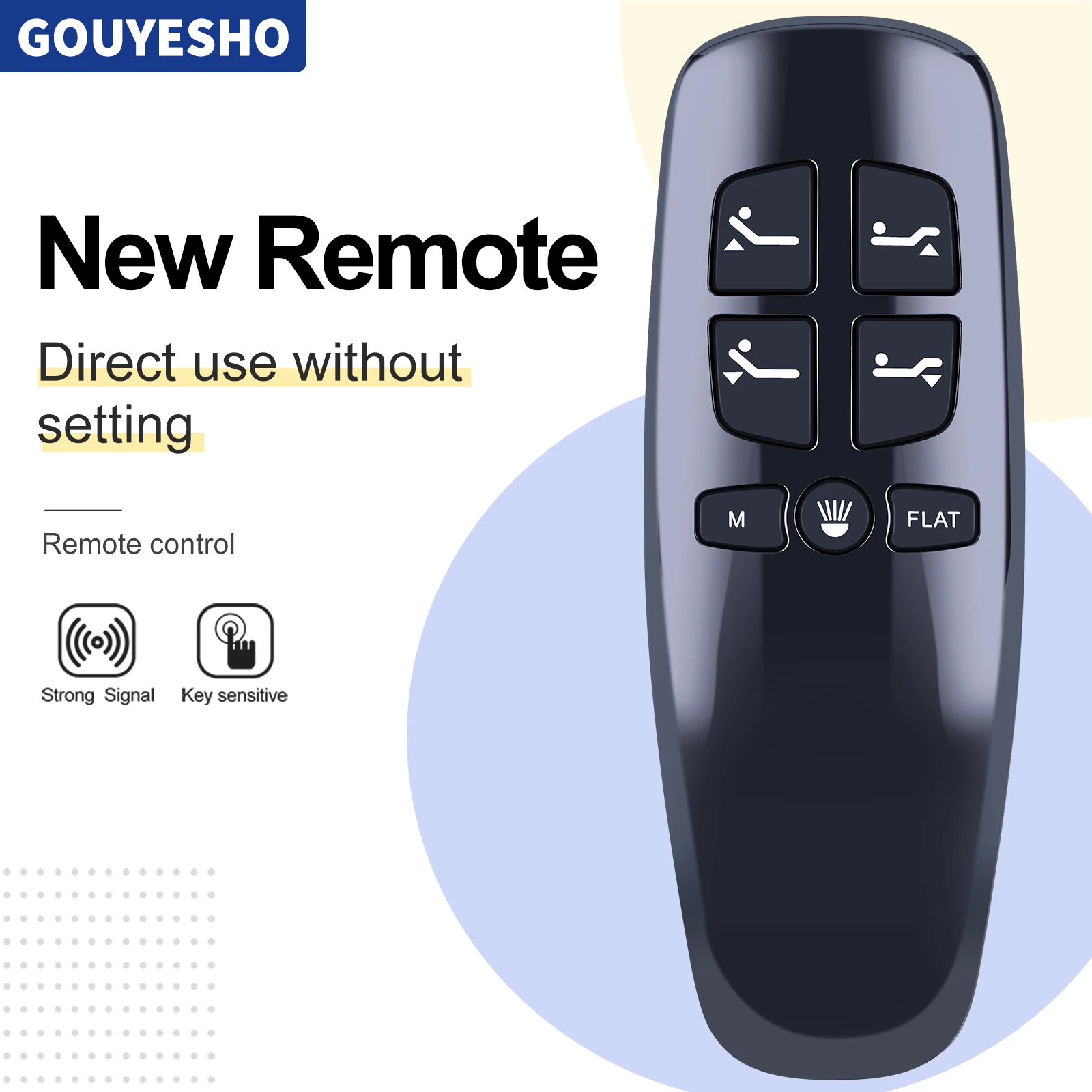 

New Richmat HJH13D Remote Control For Milemont & Lucid Adjustable Bed Base Black
