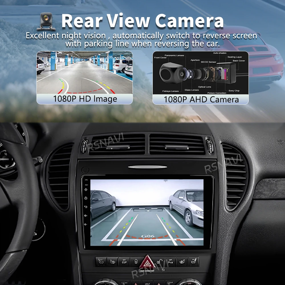 Android 16 Car Radio For Mercedes Benz SLK class R171 SLK200 SLK280 SLK300 2000-2011 GPS Navigation Multimedia Player Stereo DSP