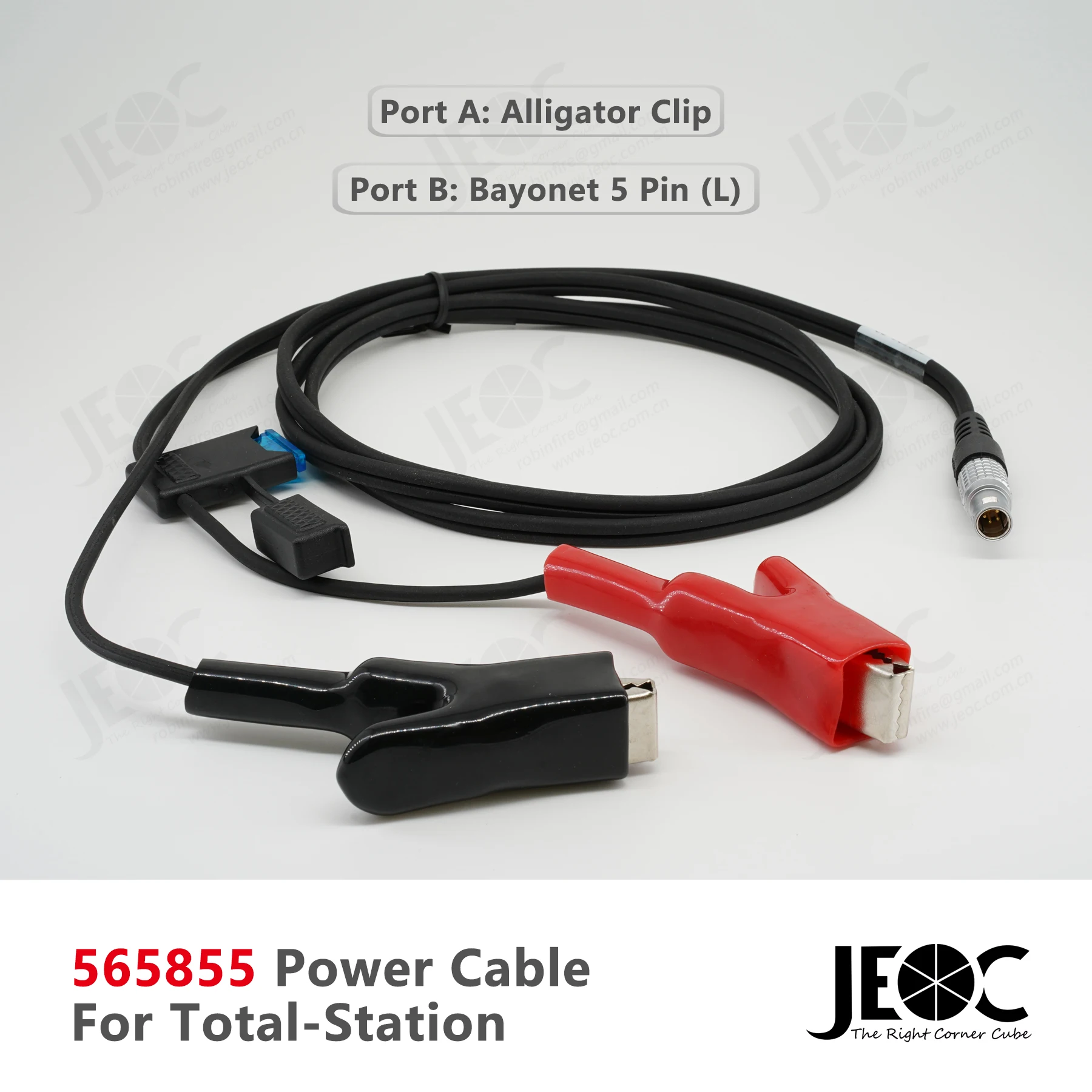 

JEOC 565855 Power Cable for Leica Total-station