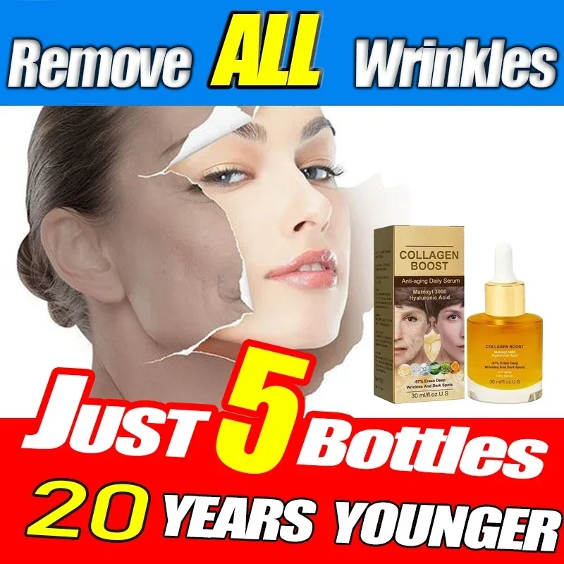 

Hot sales Collagen Face Serum Anti-wrinkle Facial Serum To Remove Wrinkles Fine Lines Around The Eyes Crow's Feet Neck Wrinkl Se