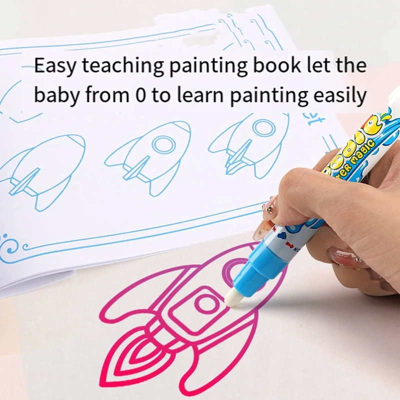 سجادة مائية مائية من ABJV - قابلة لإعادة الاستخدام للأطفال، لعبة رسم، لوحة كتابة ملونة خالية من الفوضى مع نمط عالم الحيوان،