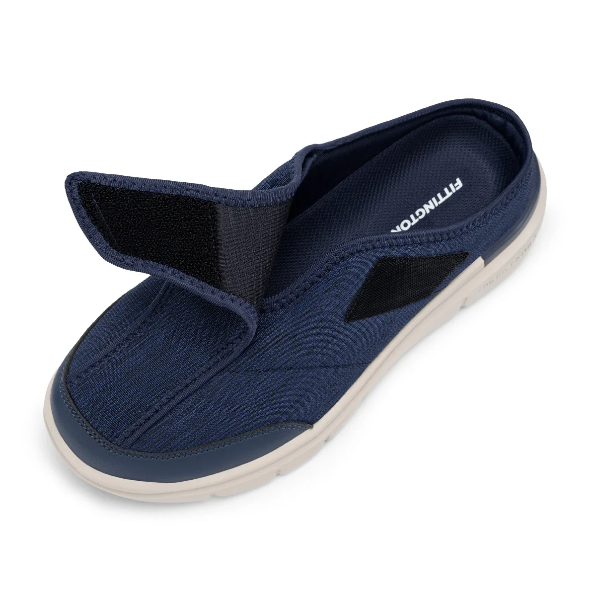 Fitington Weite Hausschuhe für Herren, Slip-On Mules Clogs für geschwollene Füße, verstellbar, für den Innenbereich, leichte Laufschuhe – Detail 13