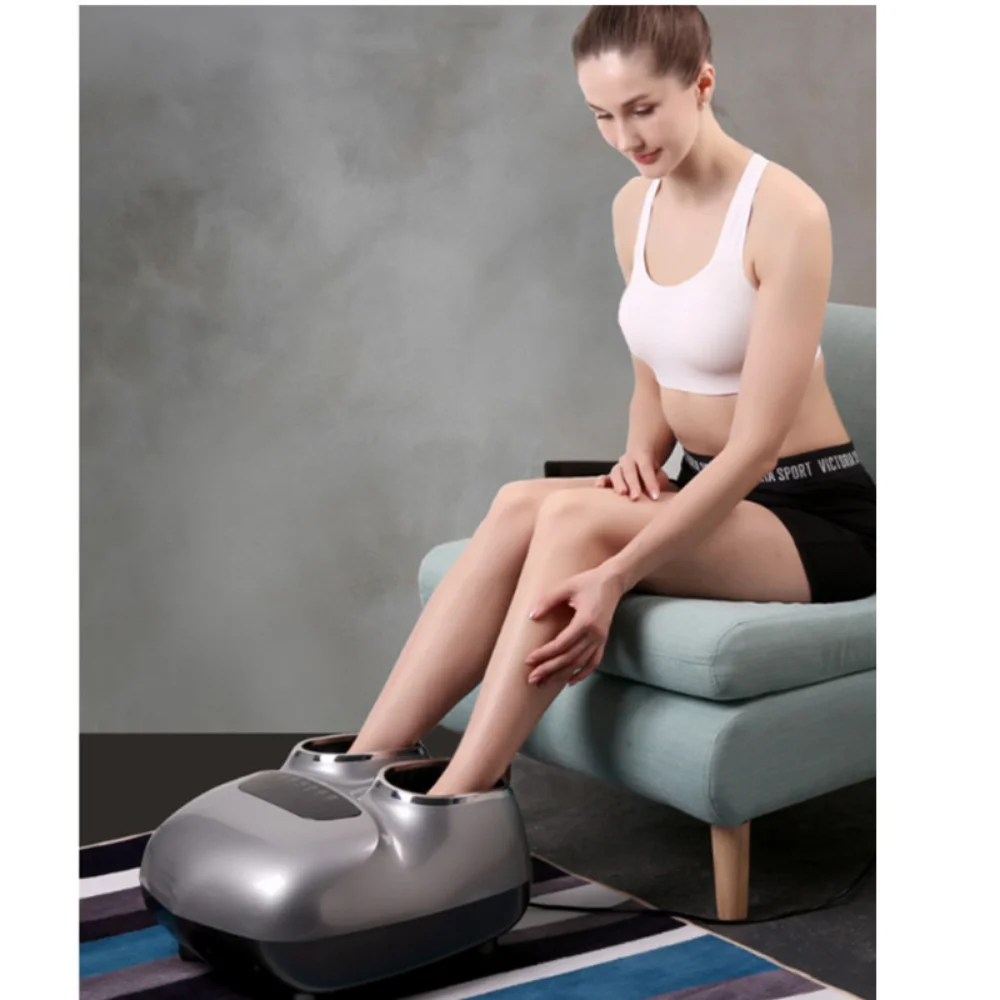 Shiatsu Foot Massage Machine para Pais, Massageador e Aquecedor para os pés, Rolo doméstico, Airbag, Massageador para os pés, 220V, Novo