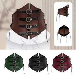 New Vintage Medieval Leather Wide Belt Princess Costume Cosplay Fancy Suspenders Accessories Adjustable Strap Steampunk Dress Up