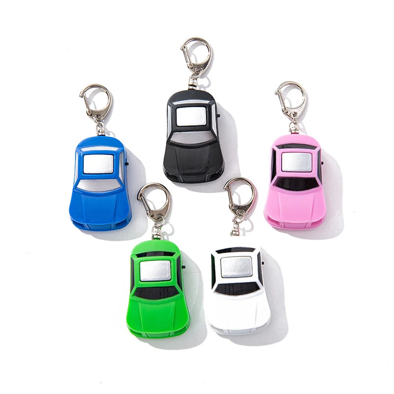 Car Type Key Finder Whistle Keychain Flashing Beeping Alarm Remote Key Locator Voice Control Anti-lost Equipment Finder Helper