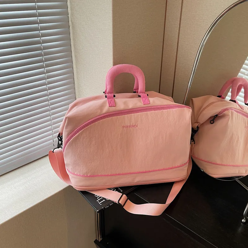 large-capacity-travel-bag-lightweight-handheld-fitness-bag-easy-carry-on-luggage-nylon-material-for-business-trips-and-tours