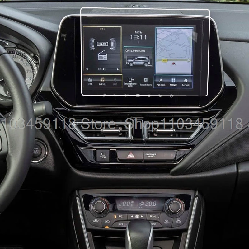 Tempered glass screen protector film For suzuki sx4 s-cross 2022 9 inch Car infotainment radio GPS Navigation interior fitting