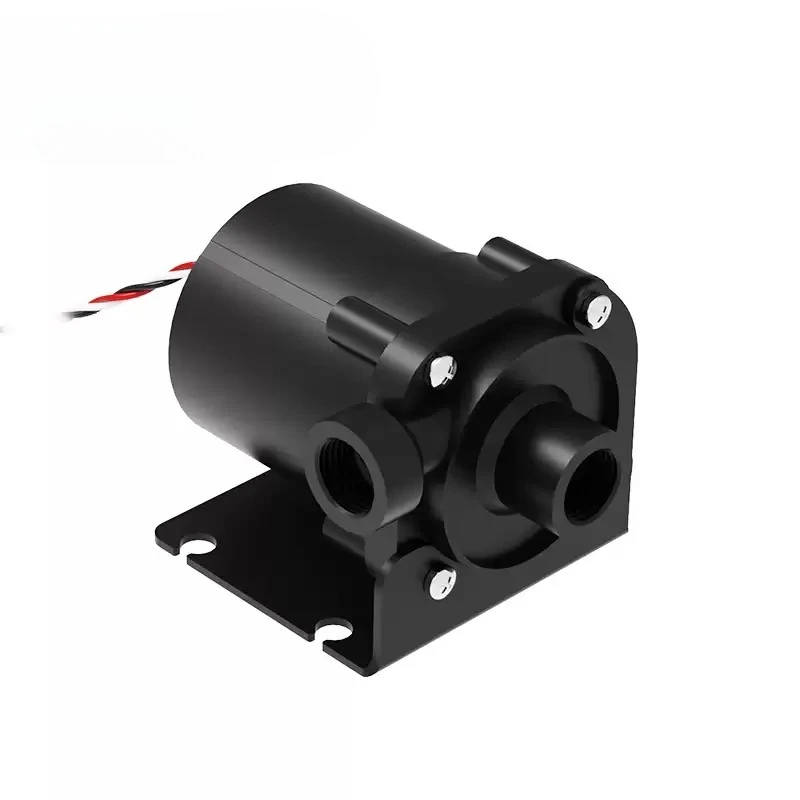 12V‑24V Brushless DC Water Cooling Pump, Ceramic Shaft Core Circulation Pump with Dual‑Side Outlet for PC Water‑Cooling System