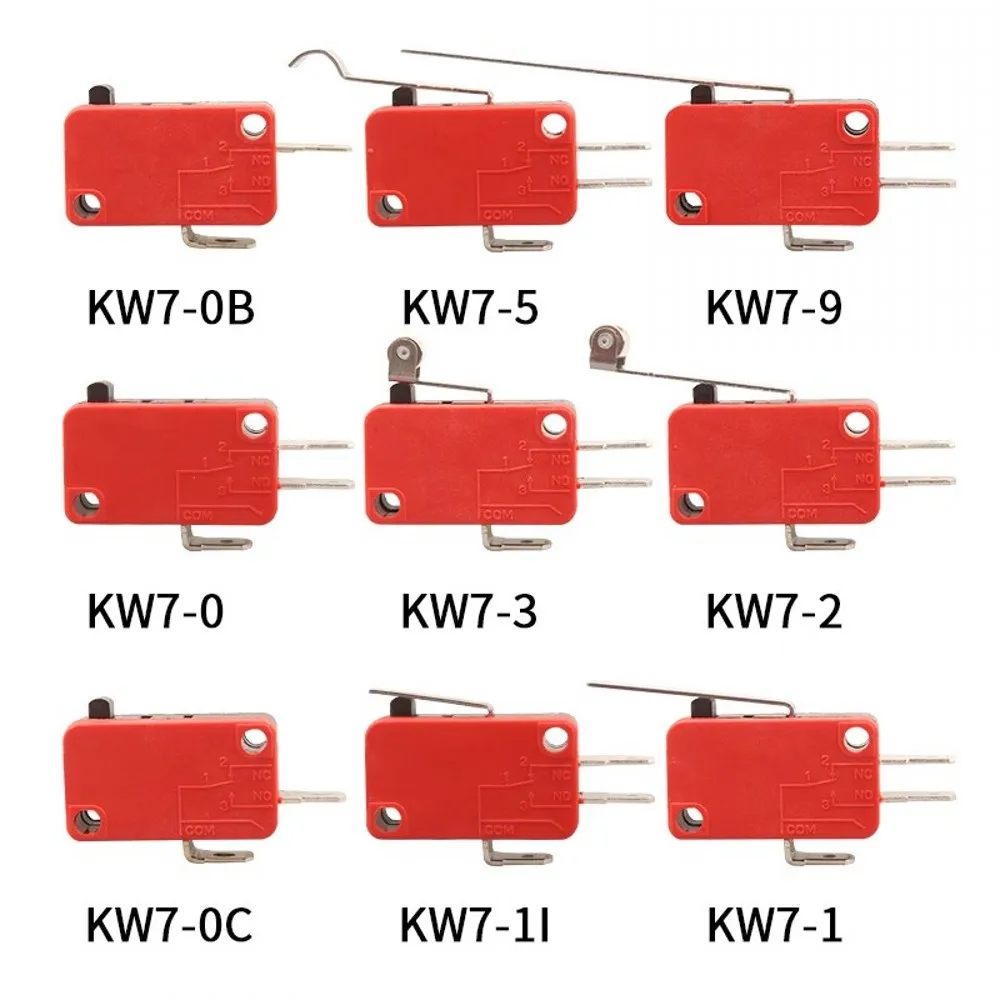 Mommarionトラベル制限スイッチ、1NO1ncレバーローラー、KW7-0、KW7-1、KW7-2、KW7-3、KW7-9、5a 250vac、spdtシリーズ、50個