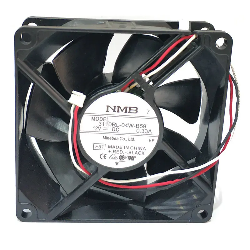 

3110RL-04W-B59 80*80*25MM 8025 12v 0.33a cooling fan hzdo