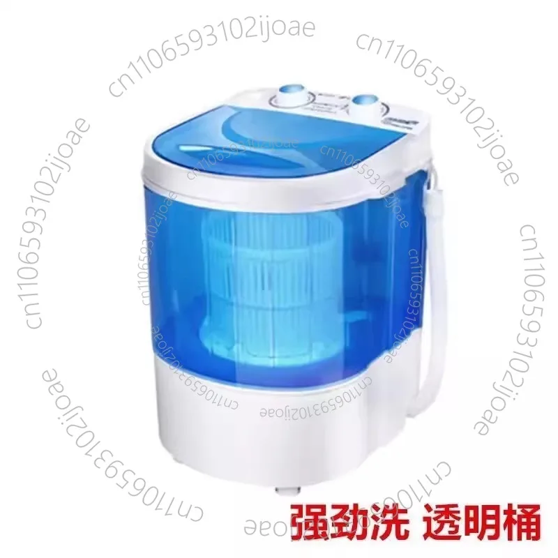

Мини-стиральная машина с верхним прозрачным окном, одним ведром Elution, детская стиральная машина двойного назначения, мини-модель