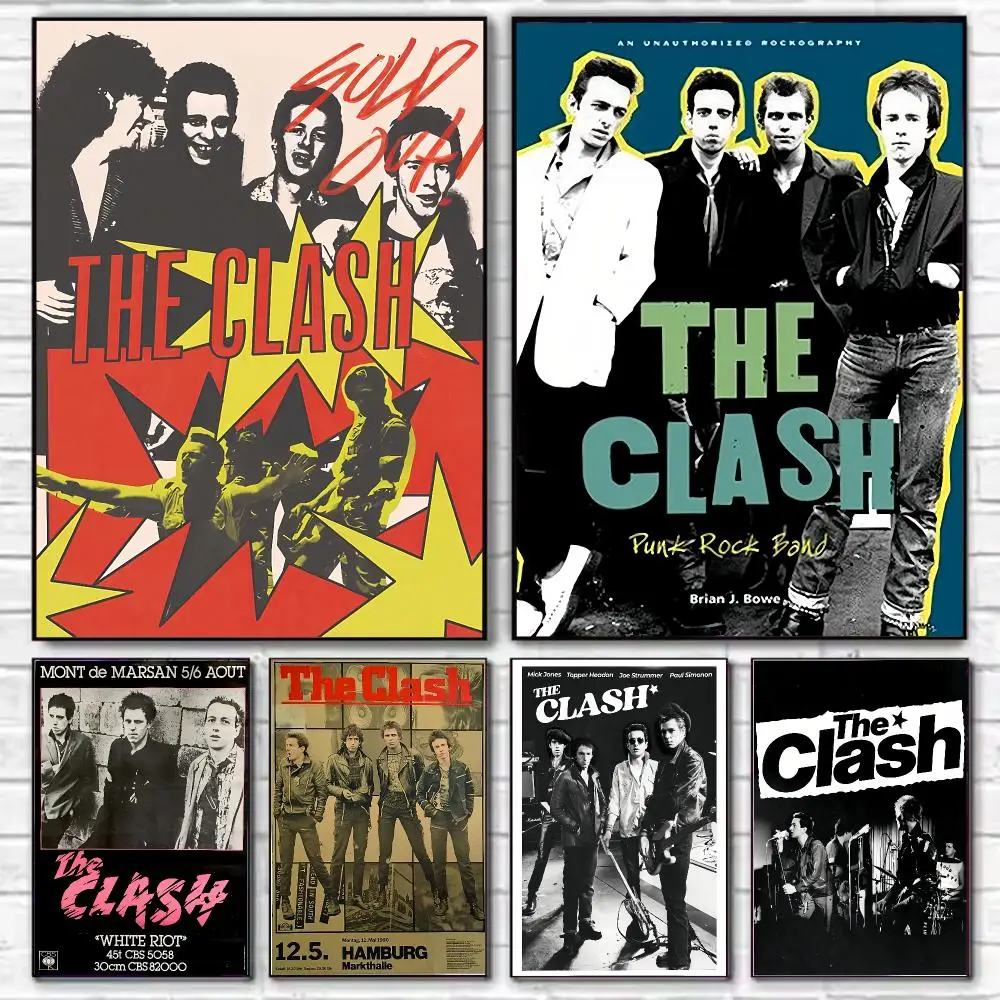 Punk Rock The C-Clash Poster Stylish Wall Art Print for Living Room Bedroom Study Office Café Home Decor Modern Gift