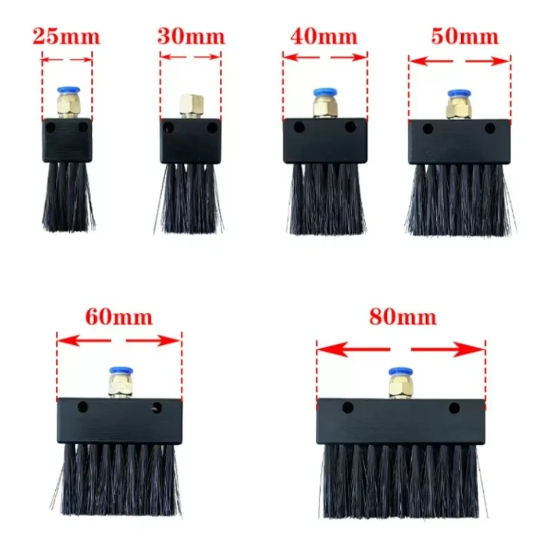 10Pcs Industrial Chain Lubrication Oil Leakage Nylon Oil Brush Guide Rail Escalator Automatic Refueling Brush with 6mm Connector