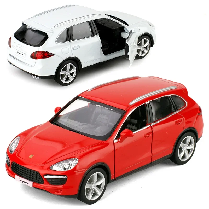 Porsche Cayenne SUV Toy Car Model for Children, RMZ, Civic, Diecast, Sport, Miniatura, Pull Back, Coleção, Presente para Criança, Menino, 1:36, 5"