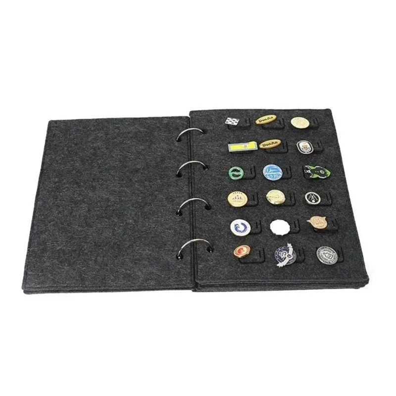 Elegant Jewelry Display Stand Pin Storage Bag Jewelry Display Book Pin Organizers Booklet for Pins Medals and Earrings