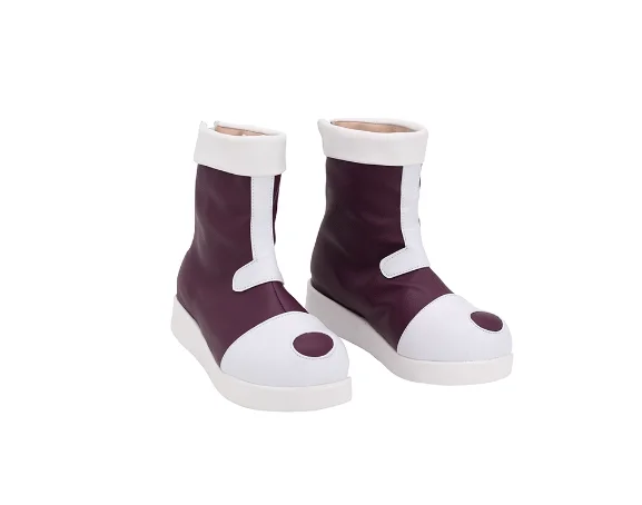 

Hunter Killua Zoldyck Boots White and Purple Boots Customized Made Shoes Halloween Cosplay Killua Zoldyck Prop Boots