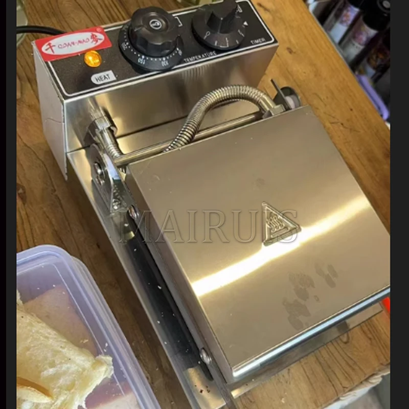 

Electric Sandwich Maker Breakfast Baking Machine Egg Omelette Cooker Grill Pan Double-Side Bread Pressure Toaster Ligh Food Oven