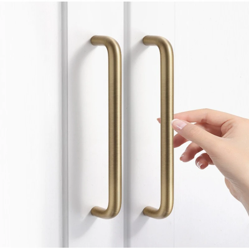미니멀리즘 청동 가구 손잡이 옷장 주방 찬장 옷방 침대 옆 작은 캐비닛 손잡이 장식용 노브