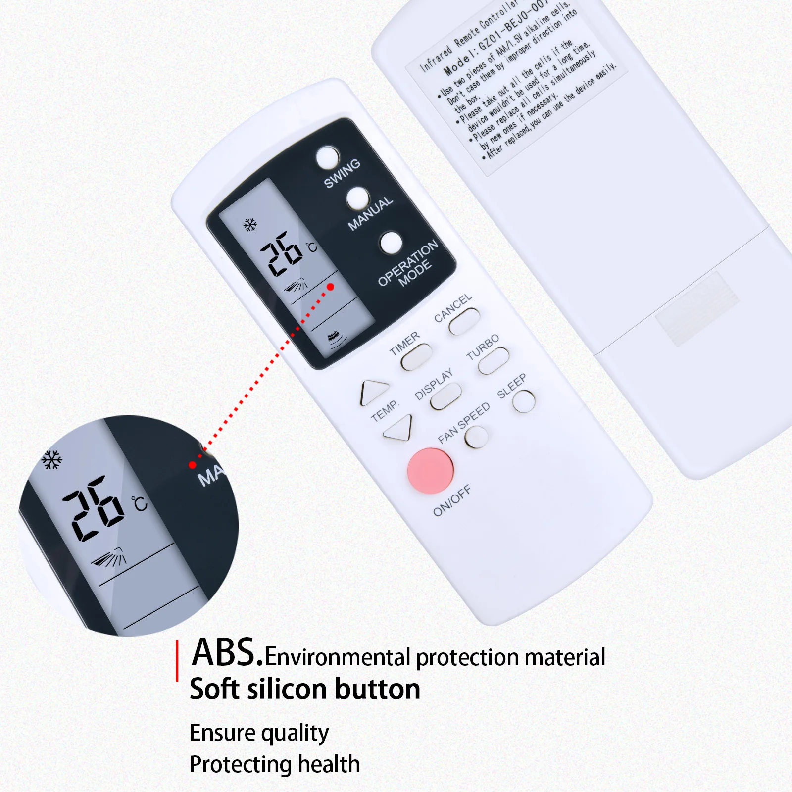 Nuevo para Control remoto de aire acondicionado Galanz GZ01-BEJO-000 GZ01-BEJO-007