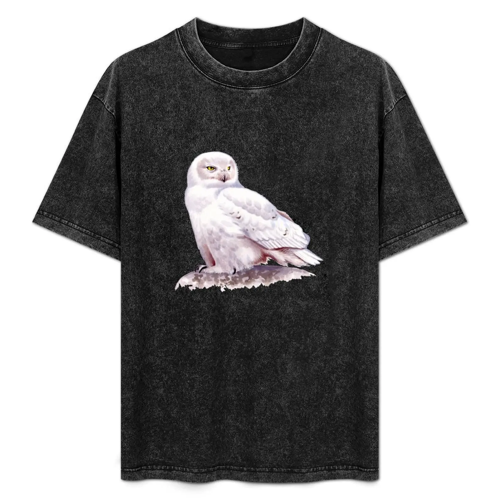

Snowy Owl T-Shirt Casual Loose Fit Short Sleeve T-Shirt