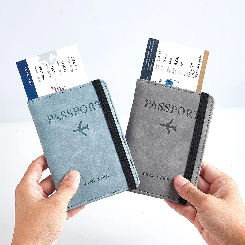 

Passport Holder Covers Case, Waterproof Rfid Blocking Travel Wallet Passport Holder