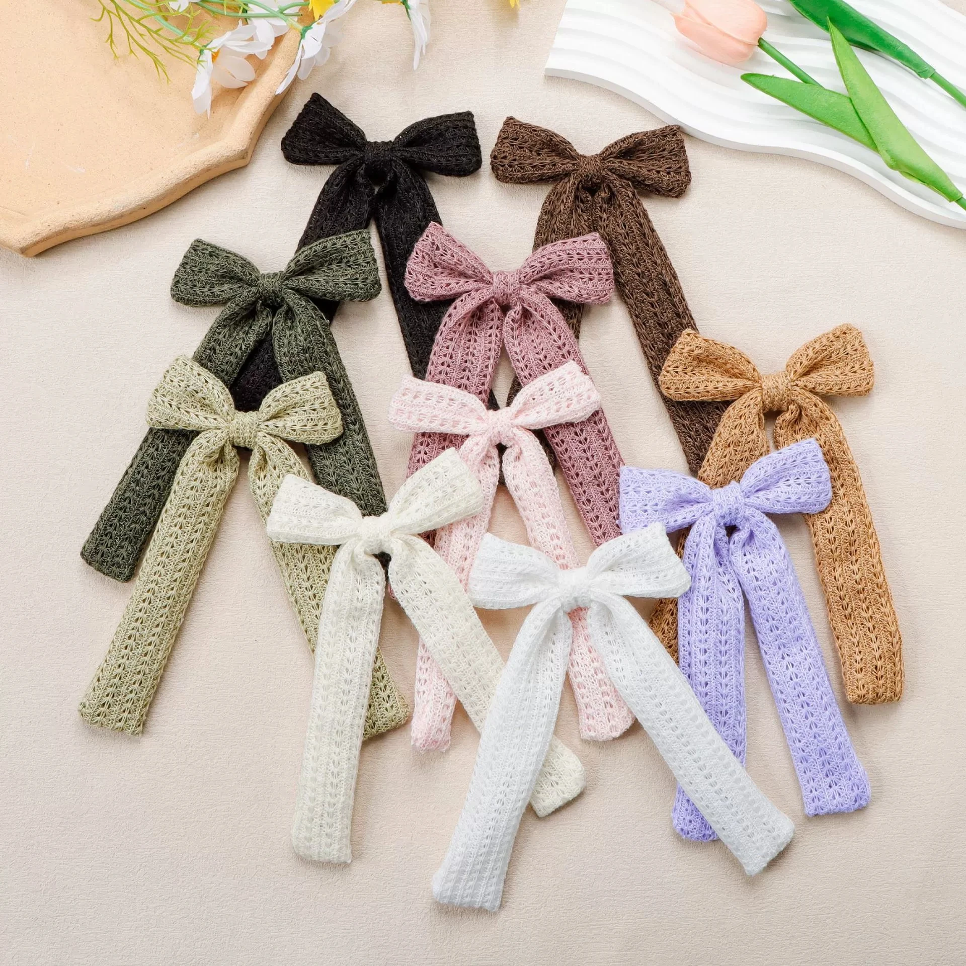 

Elegant Velvet hairclips with Bow for baby girls Winter hairbows Fresh Hairband girls hairpins Stylish Children Hair Accessories